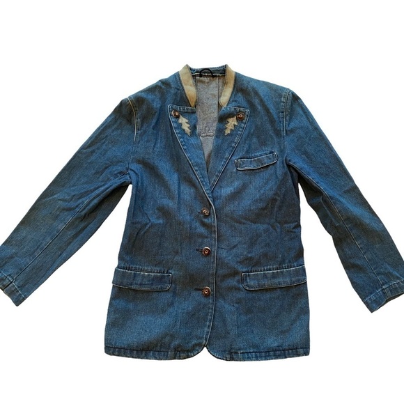 Vintage Schneiders 1970s Denim Blazer